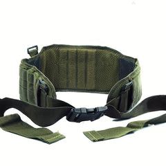 Tactical Waist Support with Suspenders and Padded Molle Belt