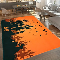 Halloween Printed Mat Non-slip Dirt-resistant Castle Front Door Mat