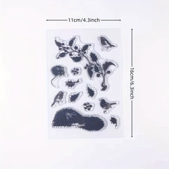 Branch Fox Bird Clear Stamps for Card Making Decorations DIY Scrapbook