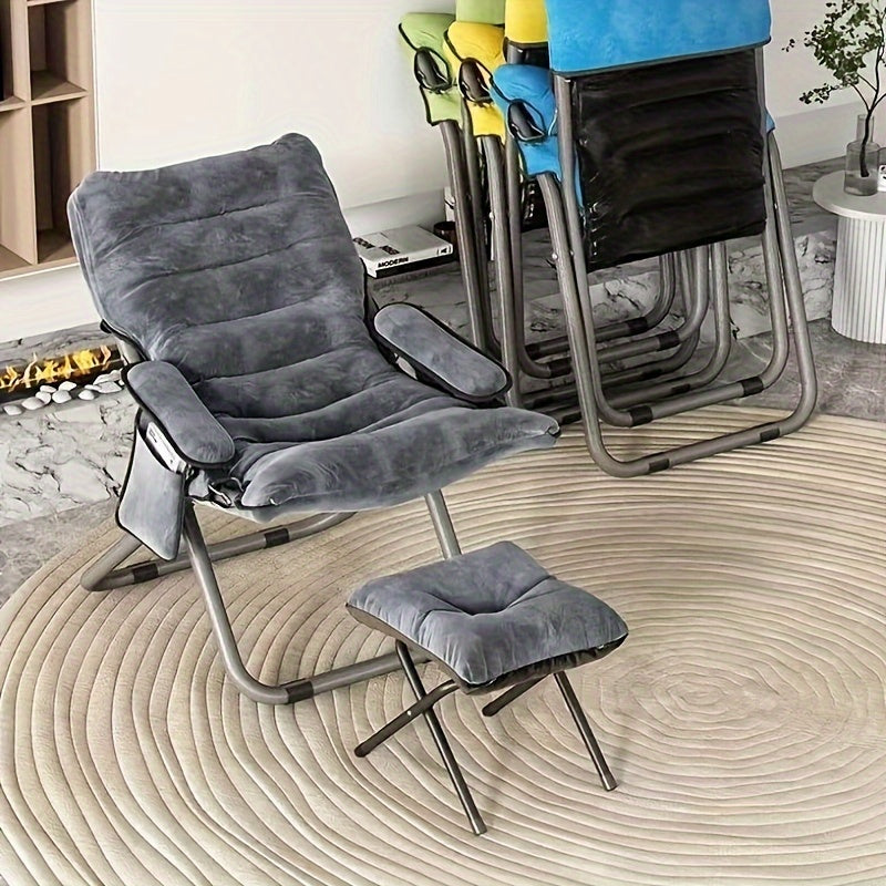 1pc Recliner Lunch Chair Lazy Sofa Dormitory Chair