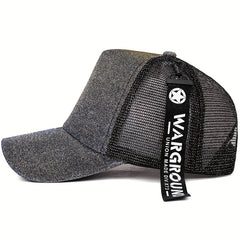 Glitter Hip Hop Trucker Hat Ribbon Decor Cotton Breathable Sunshade Baseball Cap