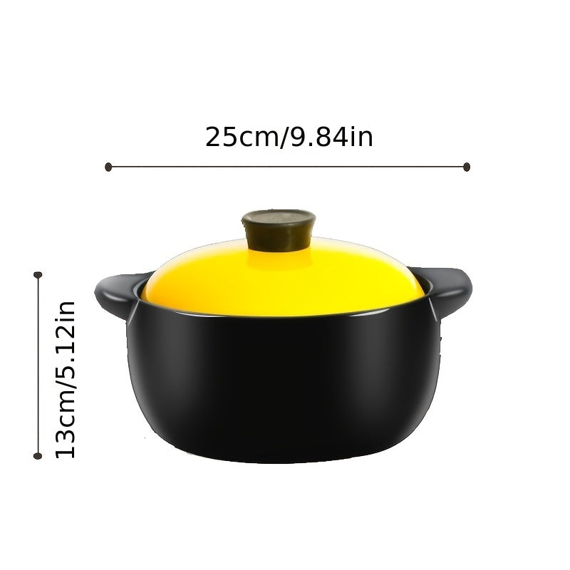 Ceramic Casserole Pot Heat Resistant Cooker Stew Cooking Pot