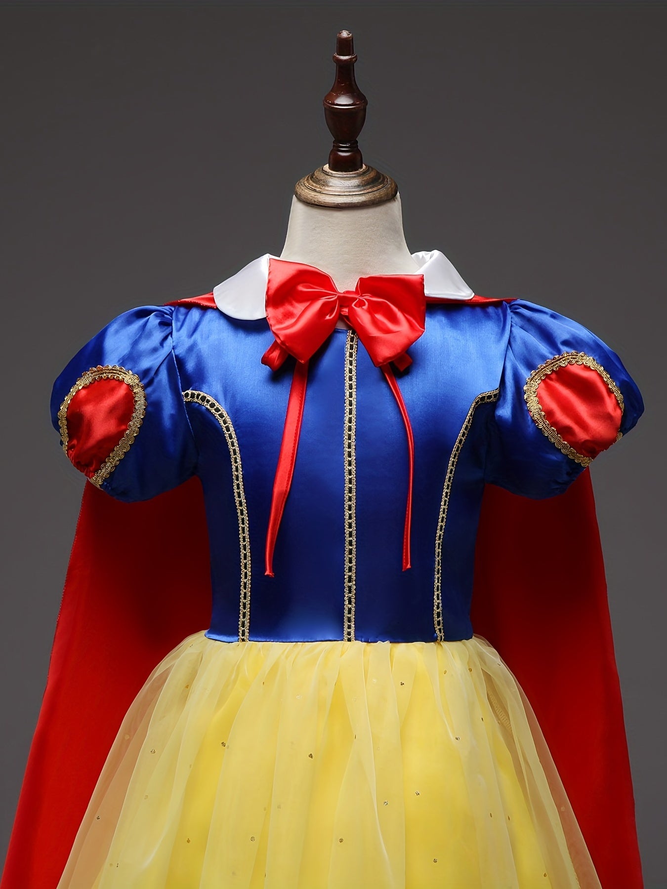 Girls' Princess Snow Dress Costume For Party Halloween Pretend Play