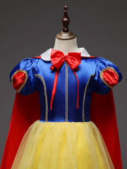 Girls' Princess Snow Dress Costume For Party Halloween Pretend Play