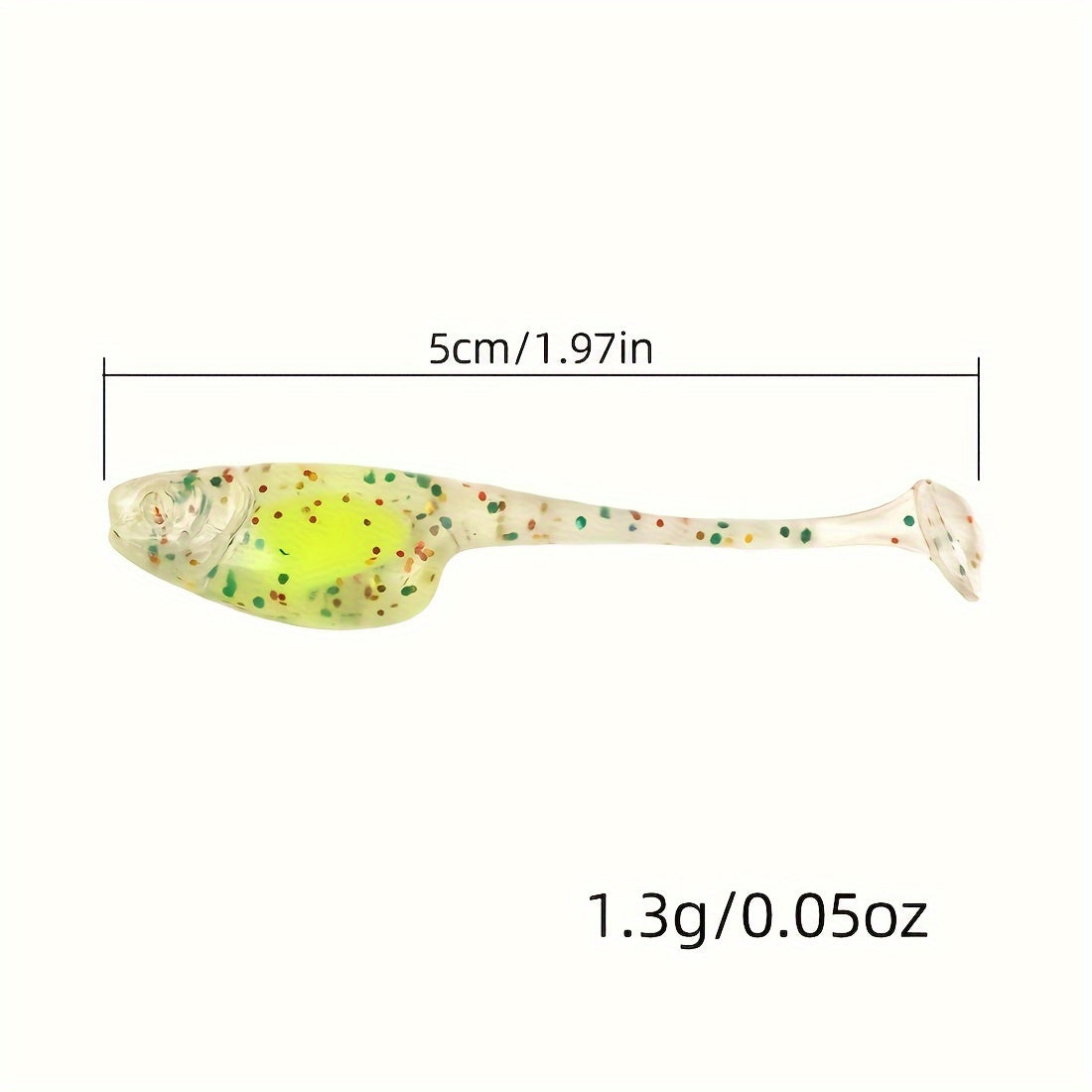 1pc Bionic Tadpole Soft Bait With Sequins Fishing Tackle