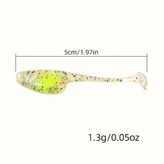 1pc Bionic Tadpole Soft Bait With Sequins Fishing Tackle