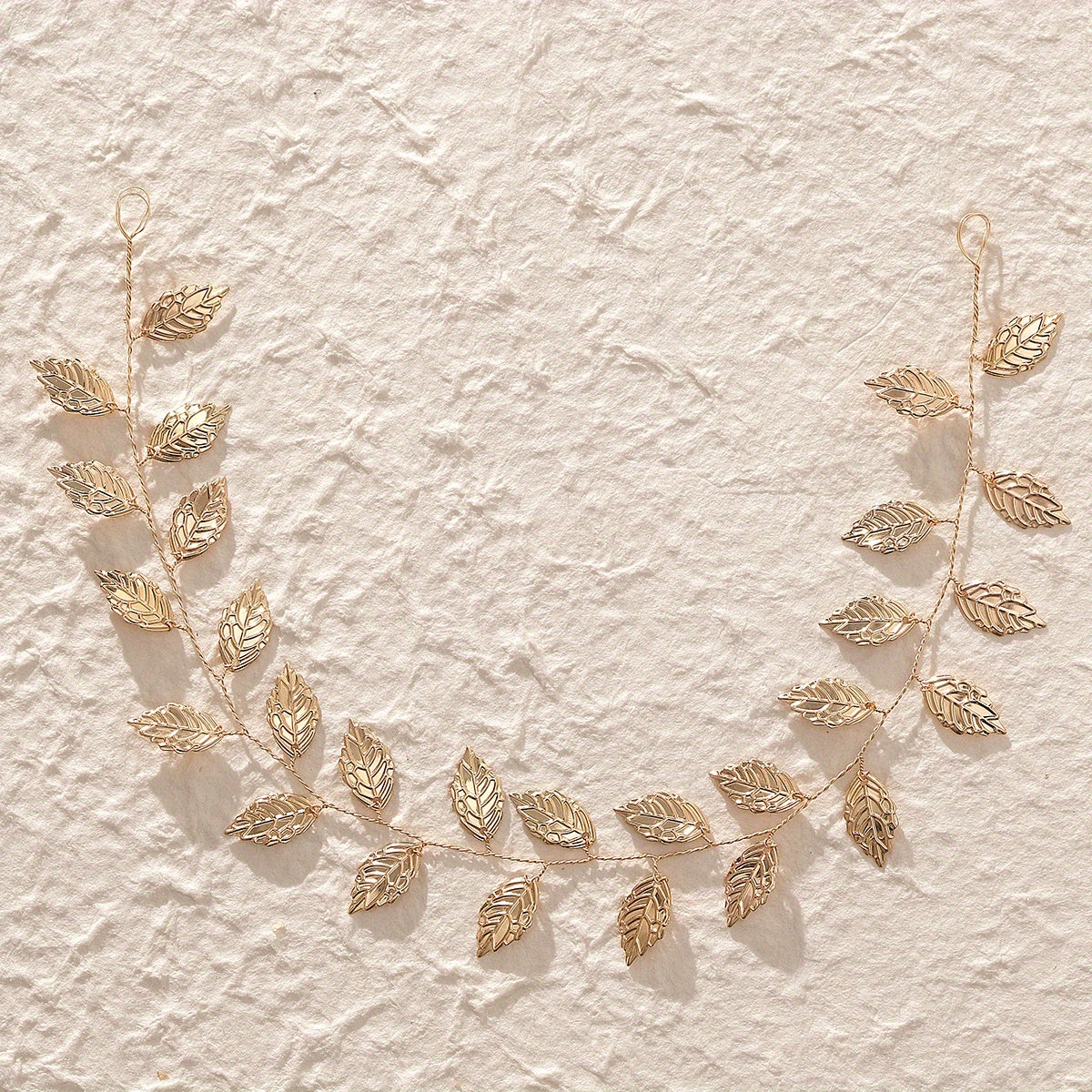 Golden Leaves Bridal Headband Wedding Accessories