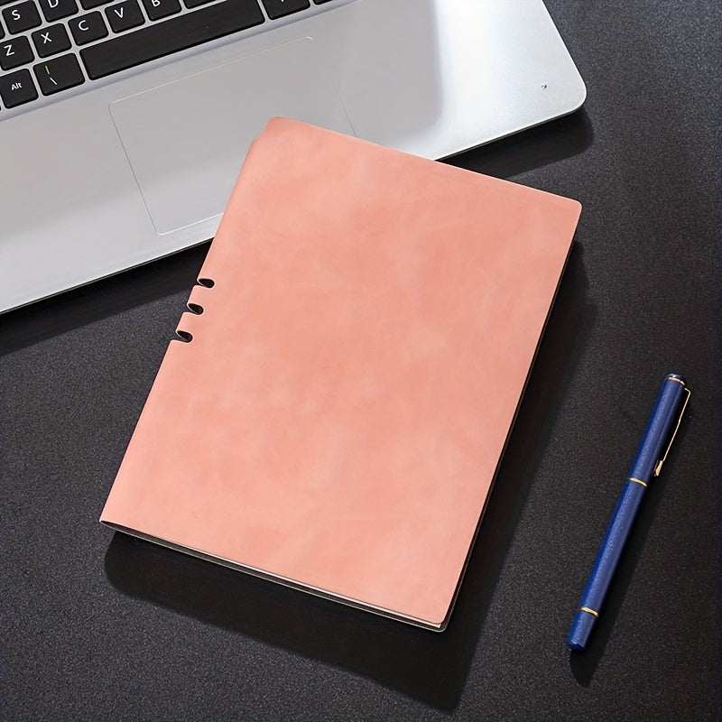 A5 Sheep Soft Leather Notebook Pen Type