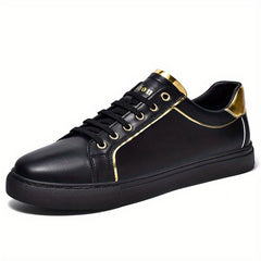 Men's Lace Up Skate Shoes Lightweight Comfy Non slip Sneakers
