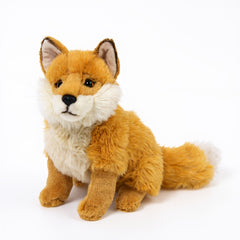 Realistic Fox Plush Toy Ultra Soft Huggable Animal Doll
