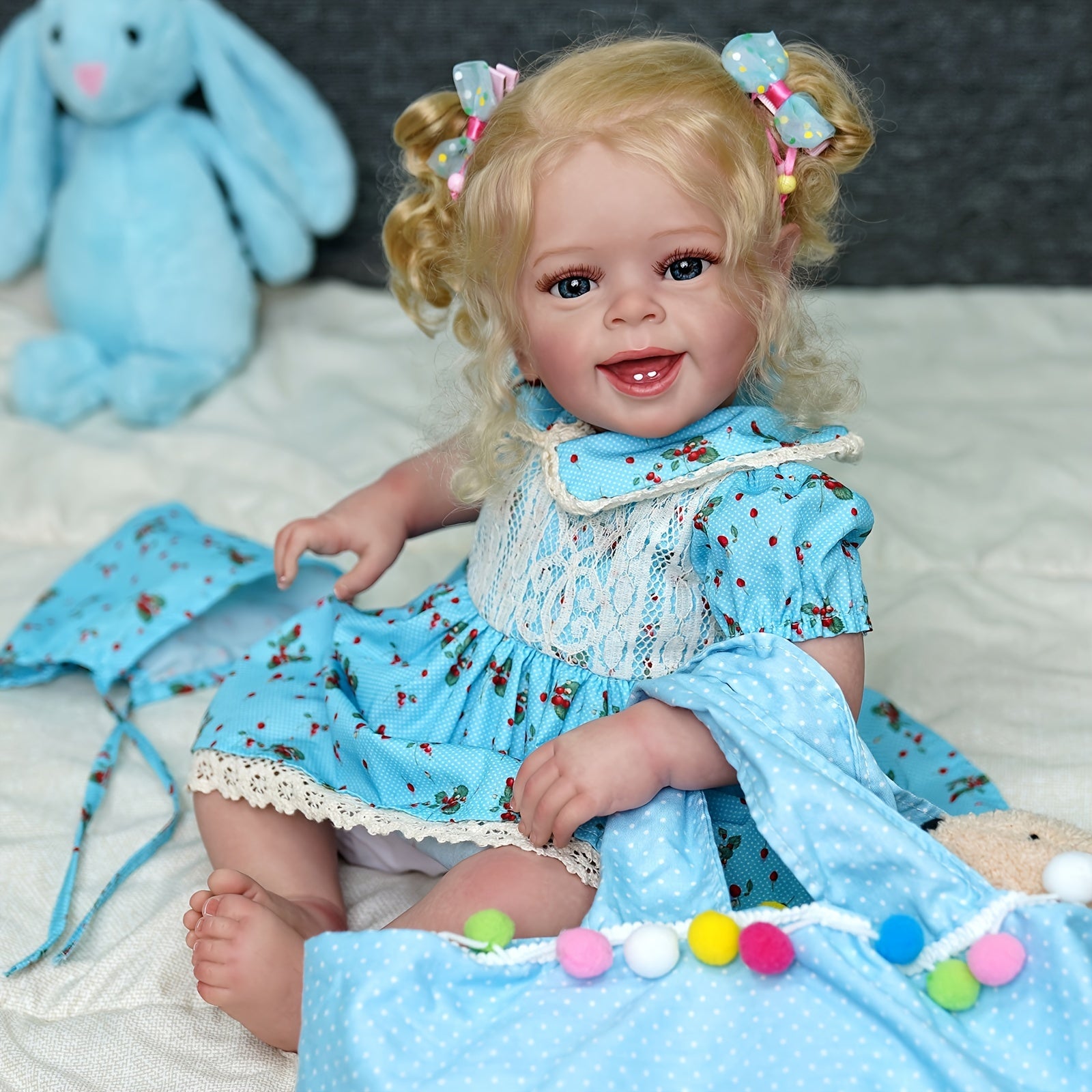 20 Inch Open Eyes Reborn Dolls Realistic Dolls With Hair Eyes Clothes