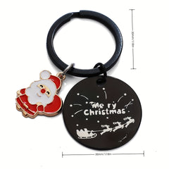 Christmas & New Year Keychain, Festive Decor for Keys & Backpacks