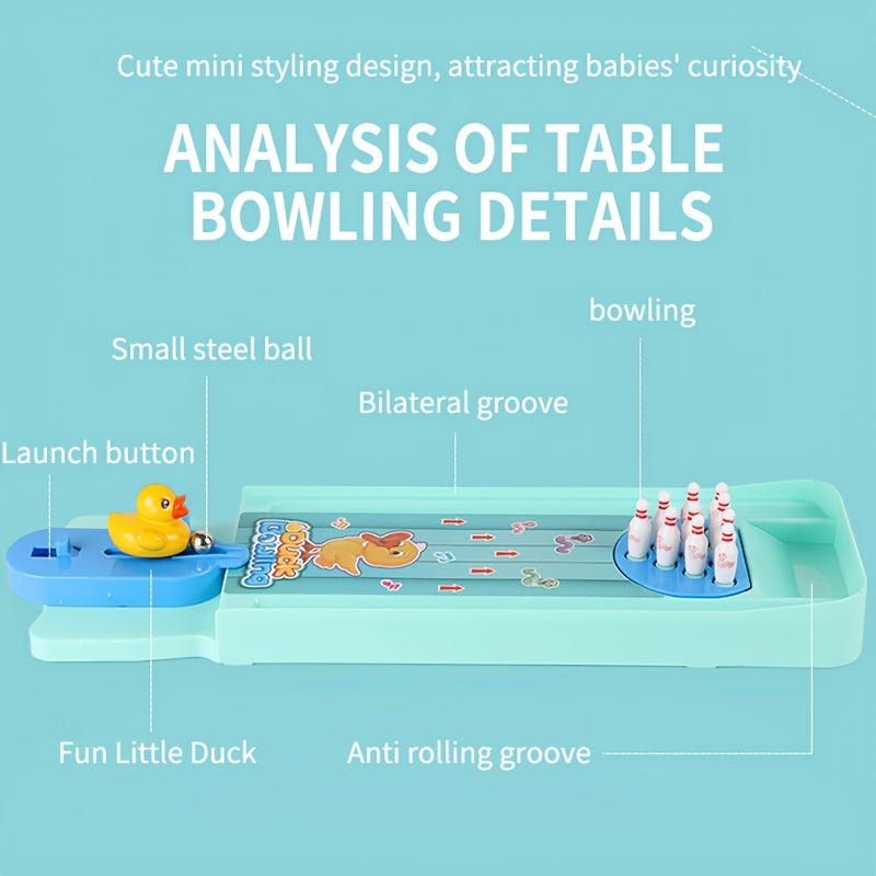 Desktop Bowling Indoor Tabletop Game Mini Bowling Toy