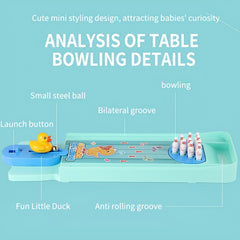 Desktop Bowling Indoor Tabletop Game Mini Bowling Toy