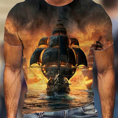 Men's 3D Graphic T shirt for Summer Outdoor Activities