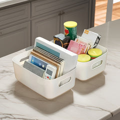 Desktop Plastic Storage Box for Office, Bathroom, Kitchen