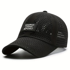 Rhombus Perforated Quick Drying Baseball Cap Outdoor Sports Sun Protection Hat