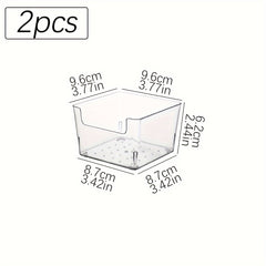2pcs Desktop Drawer Organizer Box for Notes and Small Items Storage