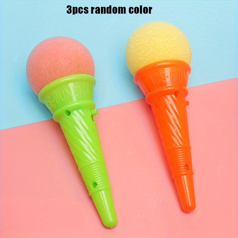 Ice Cream Shooters Toy Squeeze Game Foam Ball Launcher