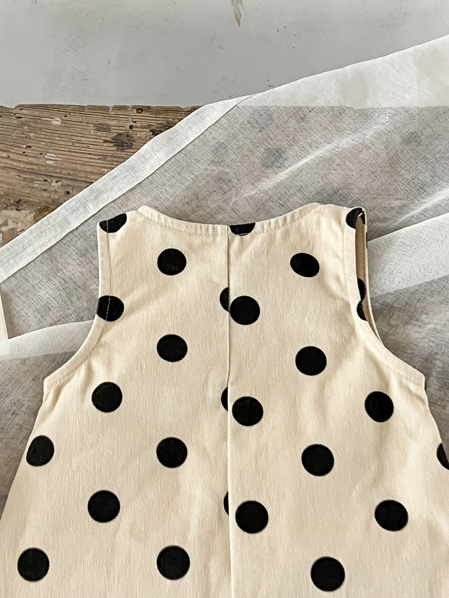 Infant Baby Girls Sleeveless Polka Dot Romper Jumpsuit