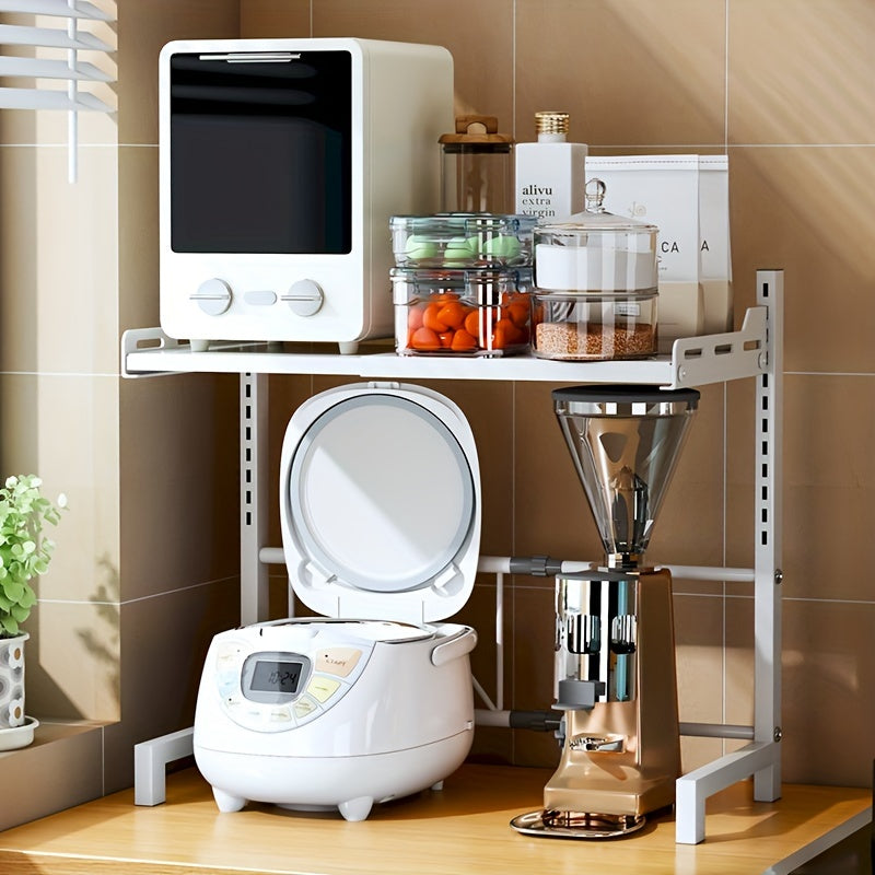 Adjustable Kitchen Rack Microwave Storage Space Saver Organizer