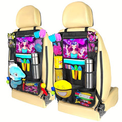 Car Seat Storage Bag Anti Kick Pad Toy Hanging Bag