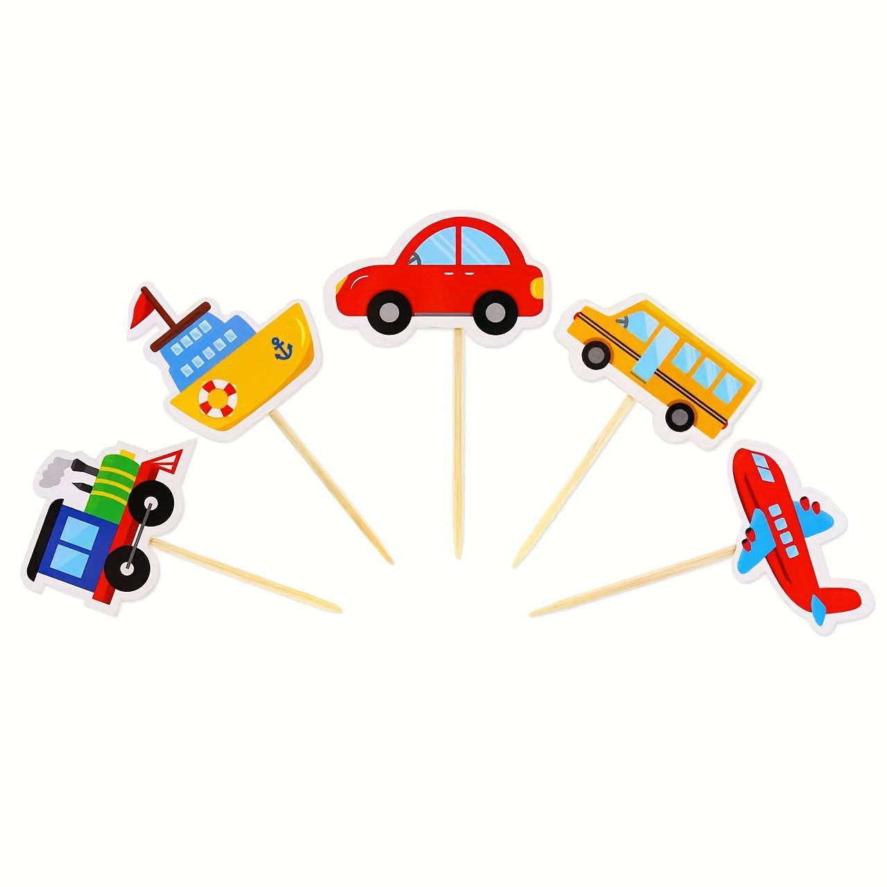 Cartoon Car Transport Cake Insert Party Cake Decoration