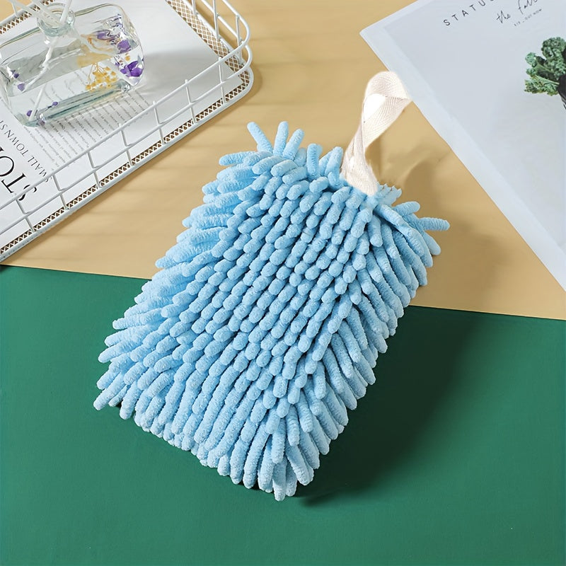 Chenille Hanging Towel for Quick Drying Hands Thick Absorbent Wash Cloth