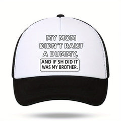 Unisex Sunshade Adjustable Casual Baseball Cap with Letters Embroidery