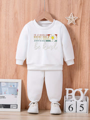 Baby Creative Print Casual Outfits Long Sleeve Sweatshirt Tops Pants