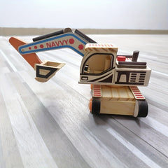 Wooden Mini Colorful Digging Machine Home Decoration Travel Crafts Wooden Toys