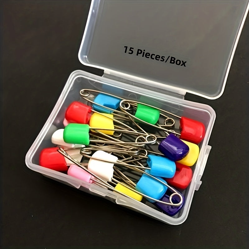 Stainless Steel Needles Safety Pin Brooch Girls Jewelry Pin