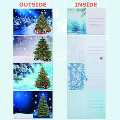 5D Diamond Painting Christmas Card Christmas Tree DIY Kit