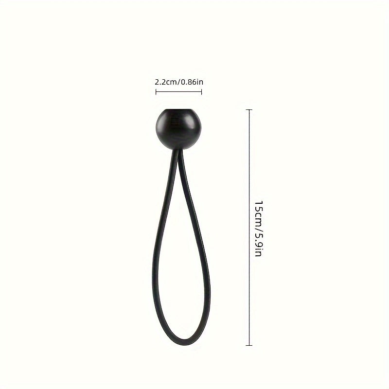 4pcs Elastic Ball Bungee Cords Tent Fixing Rope