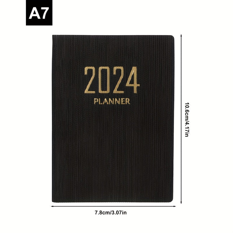 English Planner A7 Daily Schedule Notebook Mini Portable Journal