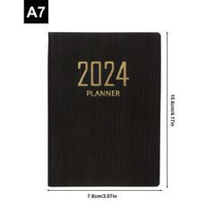 English Planner A7 Daily Schedule Notebook Mini Portable Journal