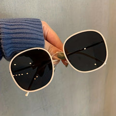 Oversized Cat Eye Sunglasses Casual Oval Frame Glasses UV400