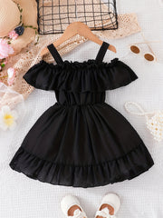 Girls Summer Suspender Princess Dress