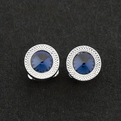 Crystal & Faux Diamond French Cufflinks for Men