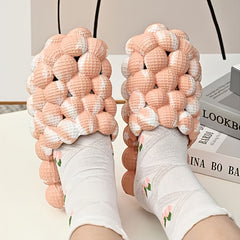Men's Massage Bubble Slides Non-Slip Spa Slippers