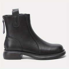 Women's Plush Lined Chunky Heel Boots