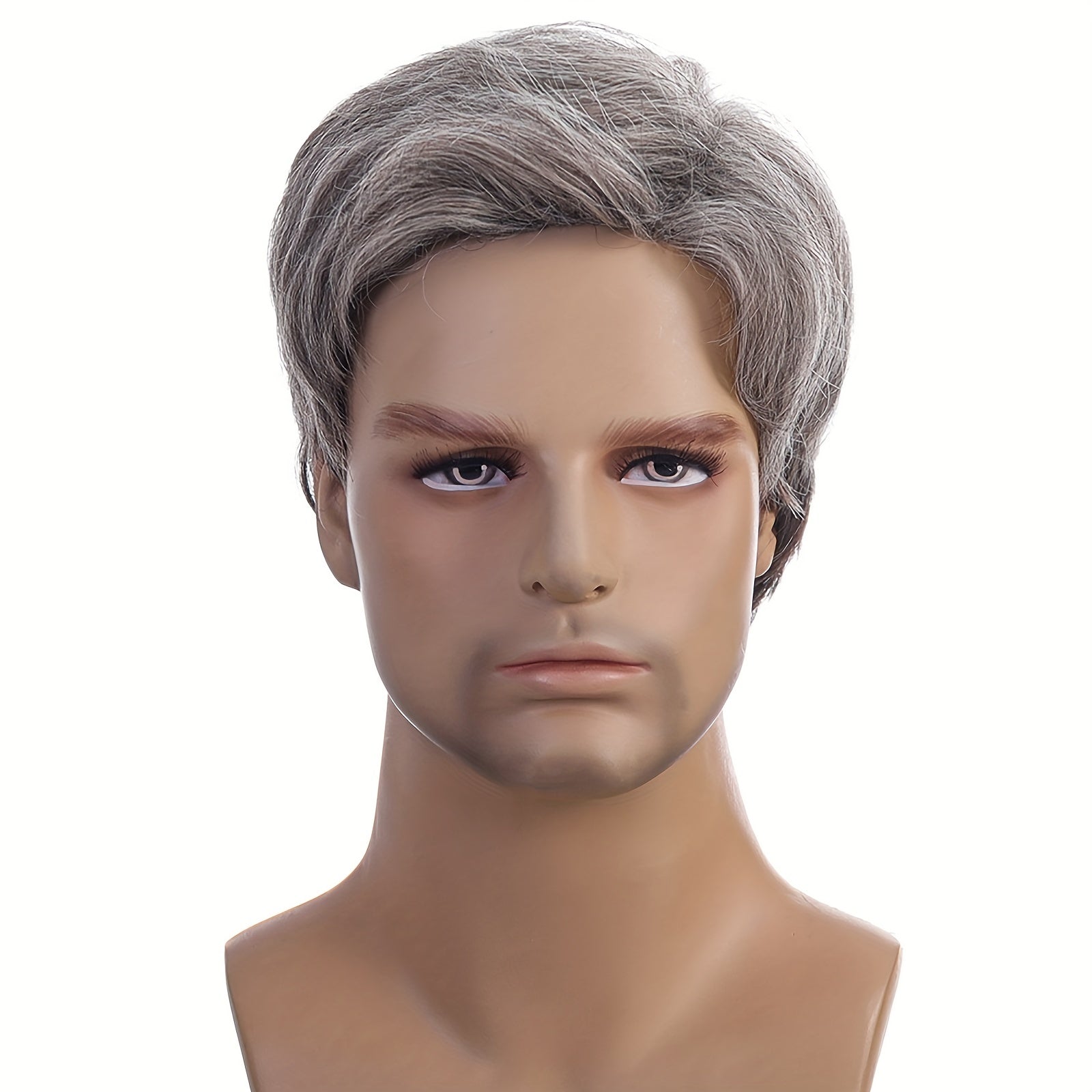 Men's Silver Gray Short Hair Cosplay Wig