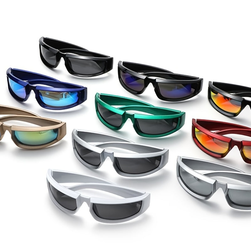 Women's Sport Sunglasses Eye Protective Thick Frame Wrap Around Glasses