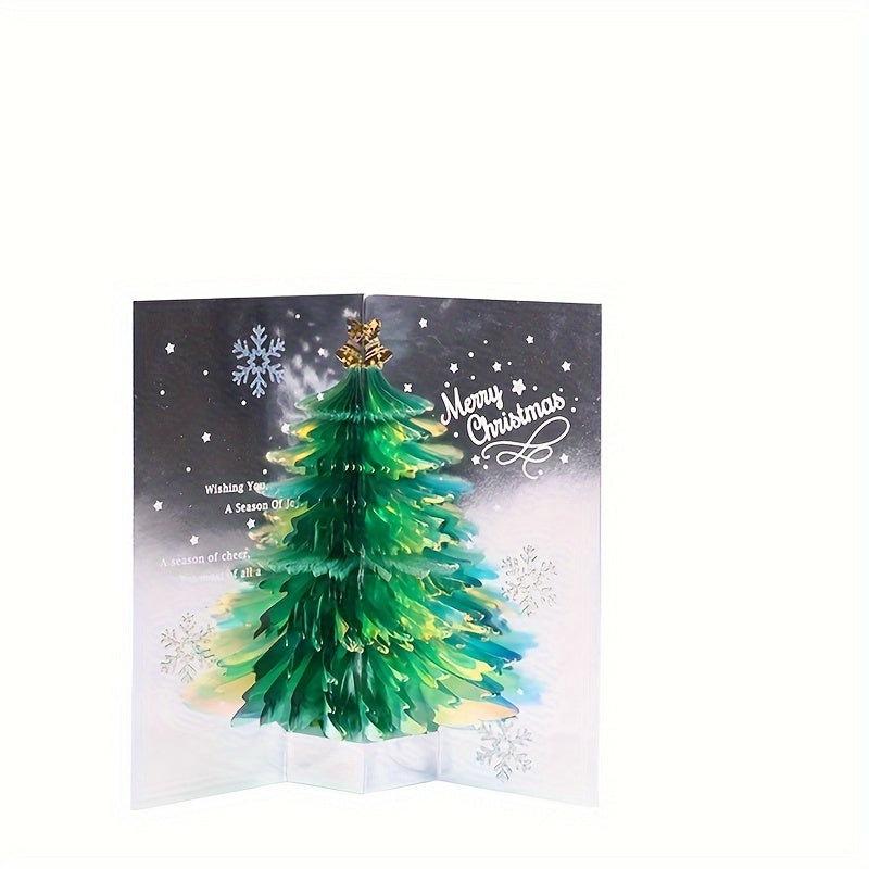 3D Pop Up Christmas Tree Card A Sparkling Fantasy Greeting