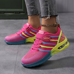 Women's Breathable Running Shoes Hook & Loop Fastener Athletic Sneakers