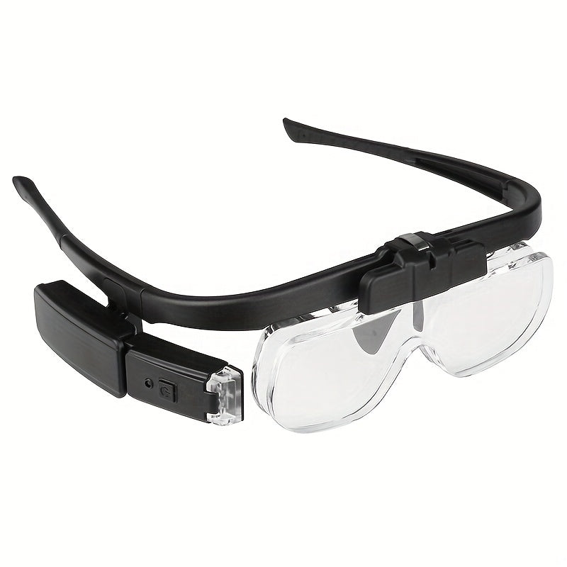 Rechargeable Magnifying Glasses with LED Light, 6 Adjustable Lenses for Reading