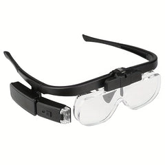 Rechargeable Magnifying Glasses with LED Light, 6 Adjustable Lenses for Reading