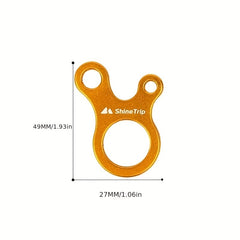 Quick Knotting Carabiner for Camping Hiking Climbing 3 Hole Easy Adjustments