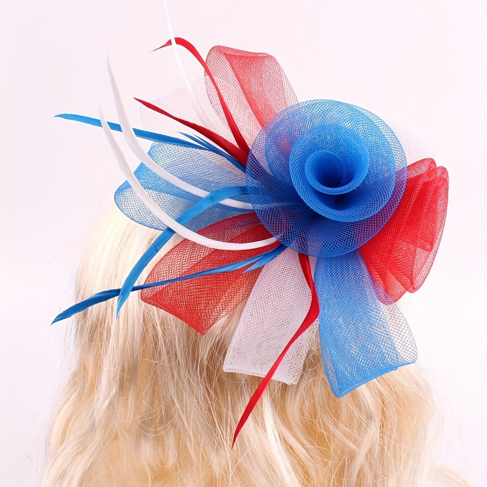 Feather American Flag Headwear Horse Racing Wedding Birthday Hair Accessories