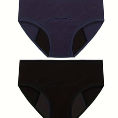 2pcs Period Panties Full Coverage Anti Leak Women's Underwear